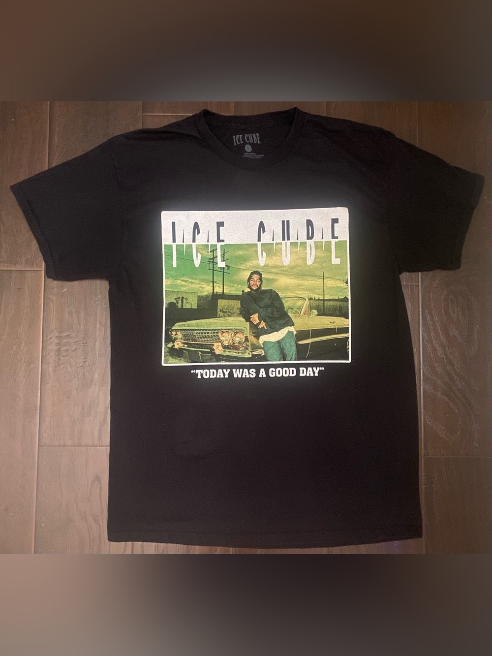 Ice Cube Graphic Print Men's Cotton T-Shirt Crew Neck 100% Cotton Large/L